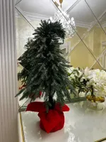 Искусственная ель на ножке "Гринч" (Литая хвоя с инеем) 70 см