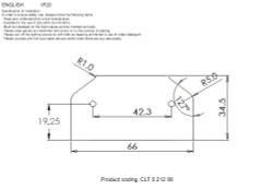Заглушка для профиля-адаптера в натяжной потолок для однофазного шинопровода Crystal Lux CLT 0.212 06