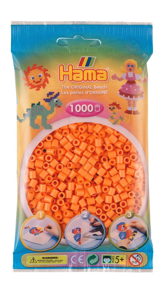 Hama Бусинки для термомозаики Midi абрикосовые, 1000 шт. (207-79)