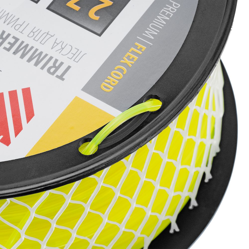 Леска для триммера звезда, 2,7мм х 202м, на DIN катушке FLEX CORD Denzel