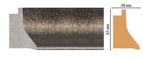 Багет Decomaster FM21-2 63*38*2850мм