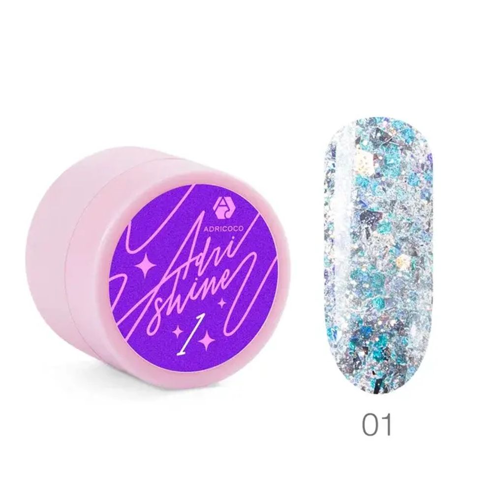 Гель для дизайна ногтей ADRICOCO Adri Shine №1