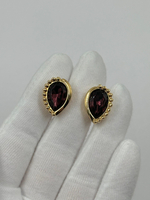 Клипсы с фиолетовыми кристаллами Christian Dior