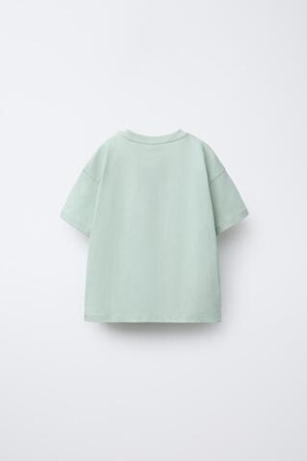 ZARA НАБОР ИЗ ТРЕХ ОДНОТОННЫХ ФУТБОЛОК, ЛИЛОВЫЙ