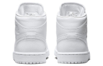 Кроссовки Jordan Air Jordan 1 Mid Triple White (Женская размерная сетка)