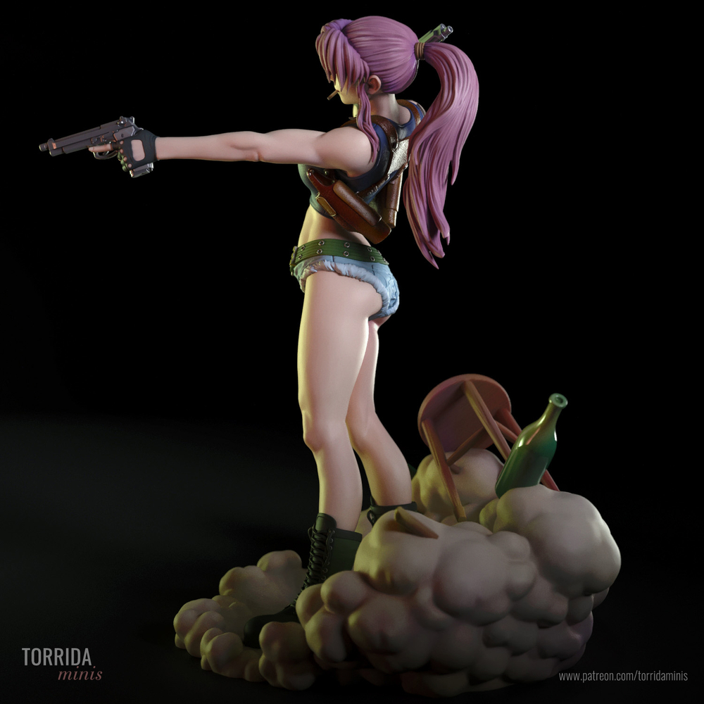Фигурка Реви Пираты Чёрной лагуны Revy Black Lagoon Rebecca