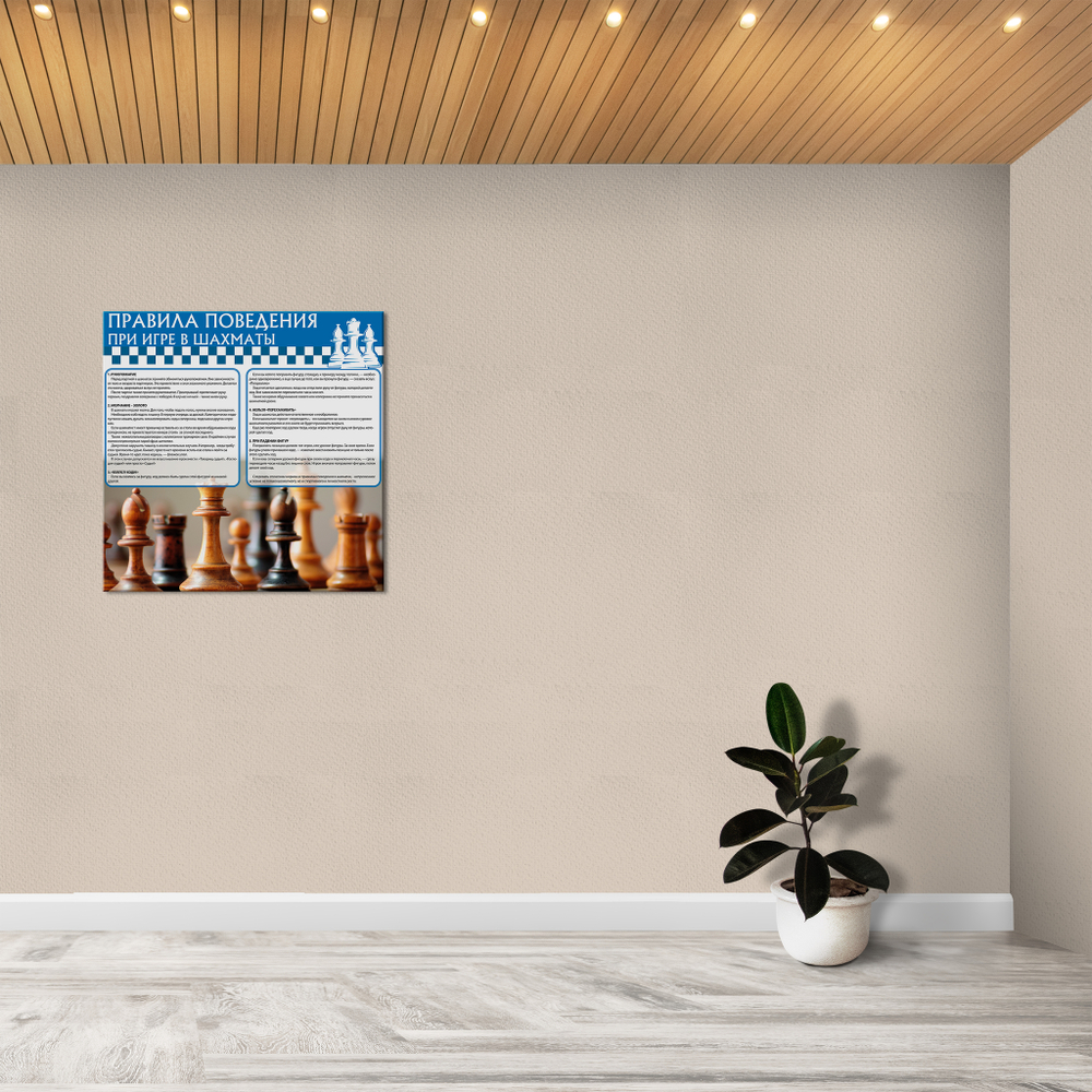 Стенд Правила поведения при игре в шахматы 150000633