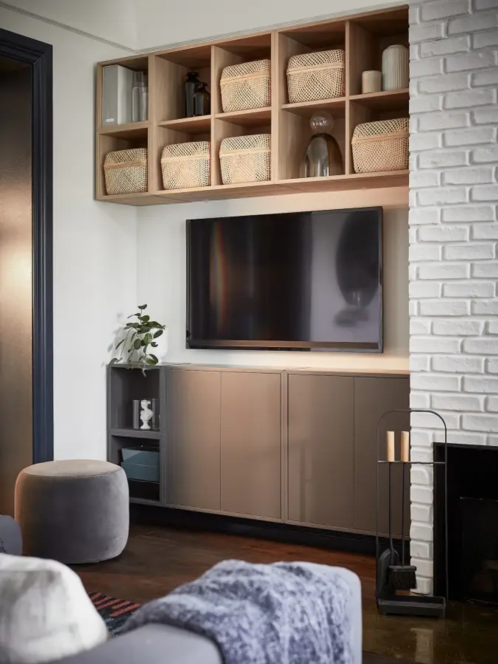 Шкаф - EKET IKEA/ ЭКЕТ ИКЕА, 70x35x70,коричневый