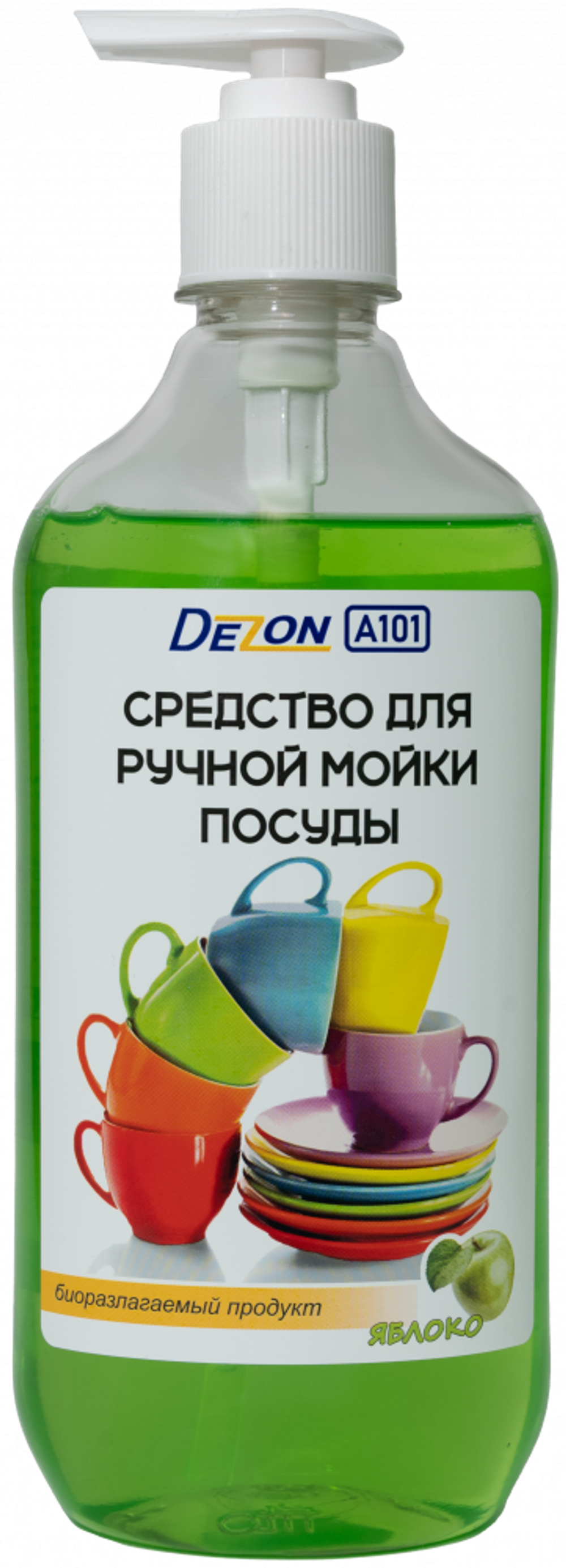A101 (яблоко), 0,5 кг. Для ручной мойки посуды (дозатор-насос). Концентрат.