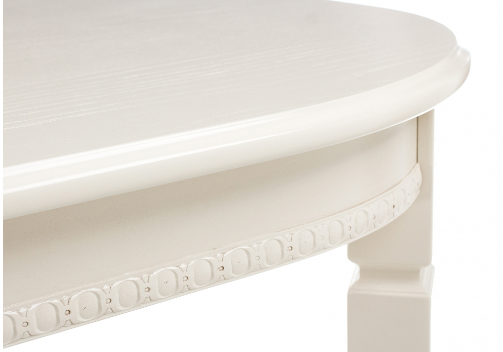 Стол деревянный Woodville Romeo молочный без патины