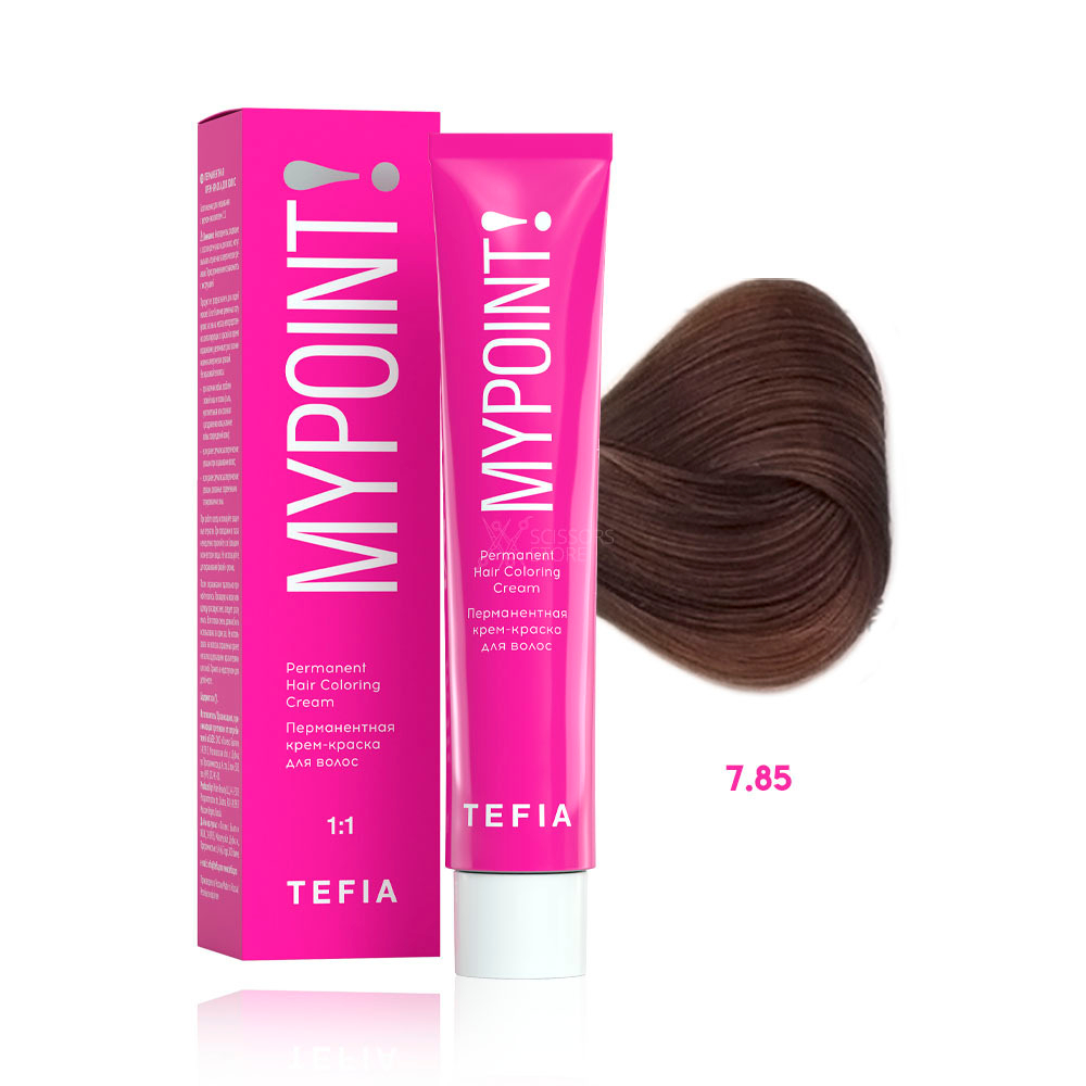TEFIA Перманентная крем-краска для волос MYPOINT 60мл
