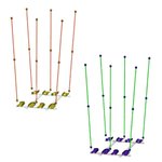 Качели парные сдвоенные для качания стоя