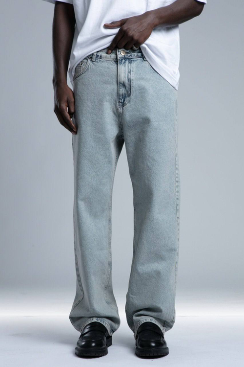 Джинсы голубые