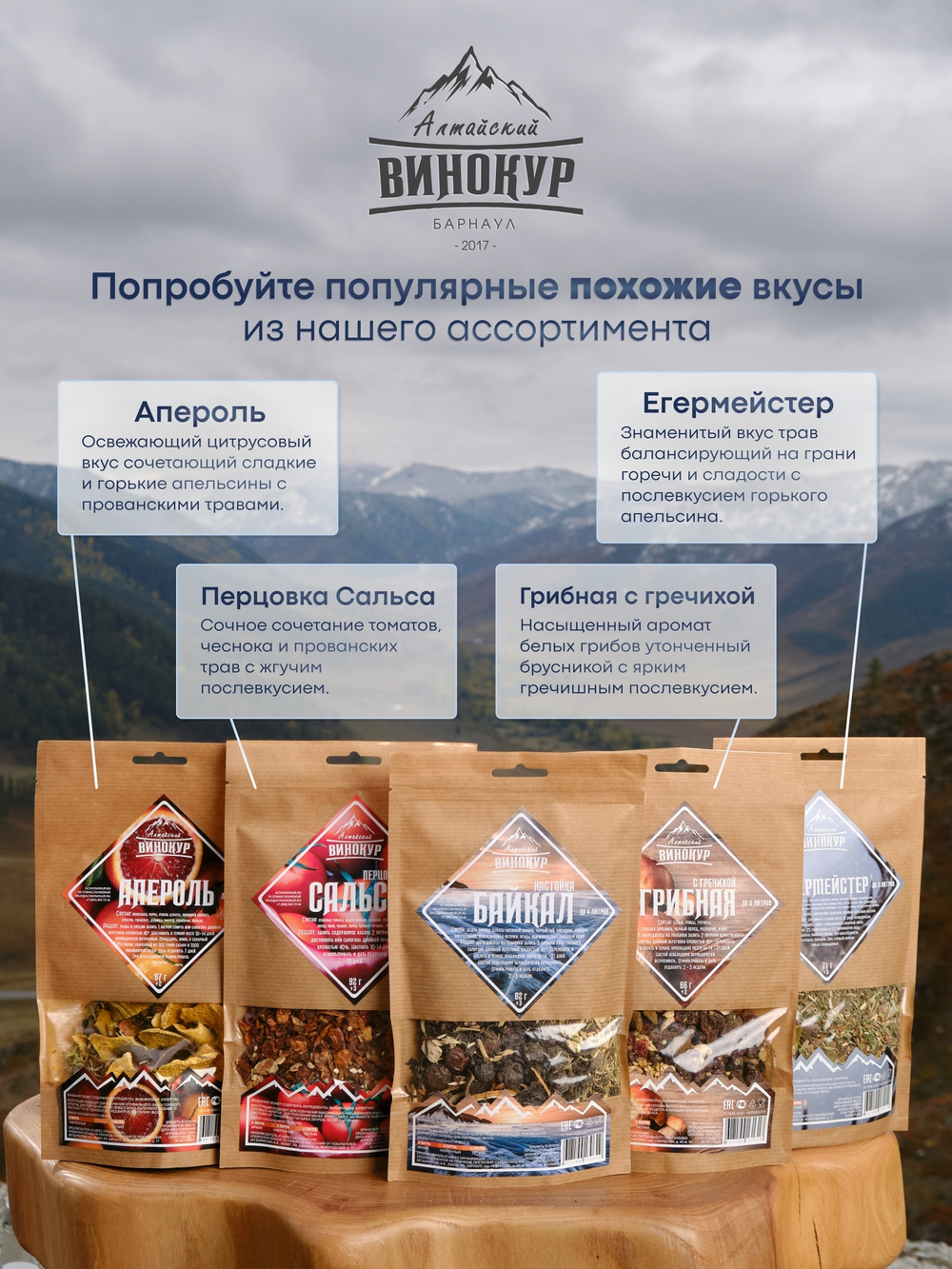 "Байкал", набор ингредиентов для настойки