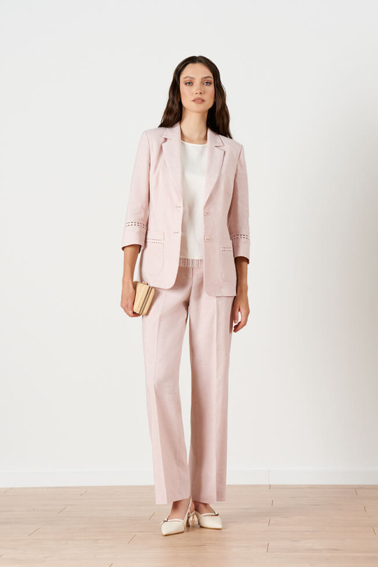 1934 Жакет женский (розовый меланж)