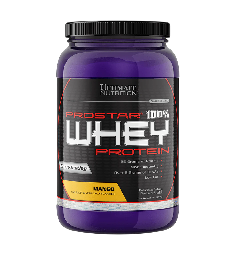 Ultimate Nutrition Prostar 100% Whey Protein 2 lb 908 g, Сывороточный протеин, Концентрат