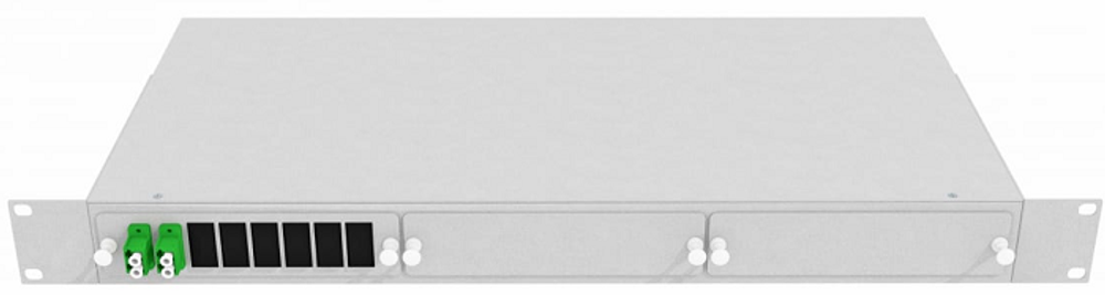 Кросс оптический стоечный  TopLAN КРС-Top-1U-04LC/A-OS2-GY