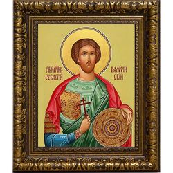 Валерий Севастийский Святой мученик. Икона на холсте.