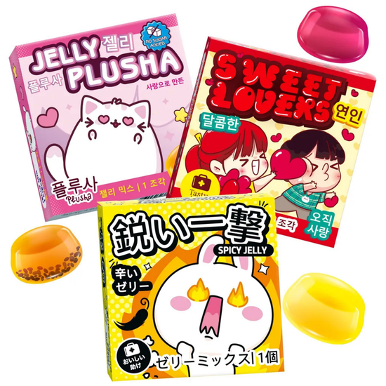 Мармеладный набор желейного из 3-х штук 48 г (Jelly Plusha, Spicy Jelly, Sweet Lovers)