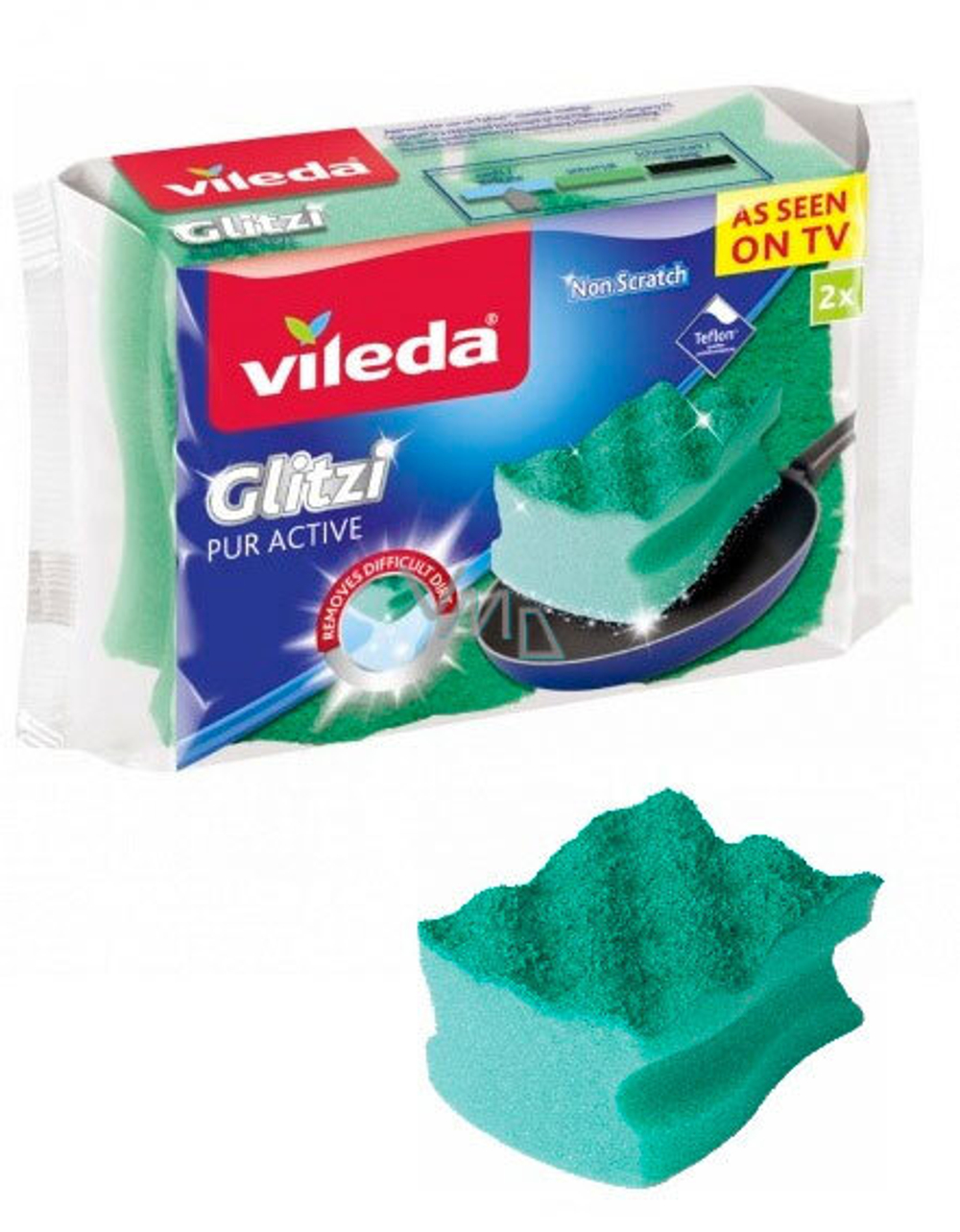 Губка для посуды Vileda PurActive 2 штуки