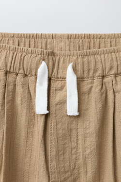 ZARA БРЮКИ ПРЯМОГО КРОЯ, ПЕСОЧНЫЙ