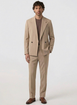 Мужской костюм оверсайз (бежевый) А62