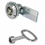 Замок мебельный / щитовой 18 мм, с треугольным ключом, с защитой от проникновения воды и влаги