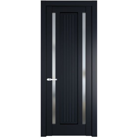 Фото межкомнатной двери эмаль Profil Doors 3.5.1PM нэви блу стекло матовое