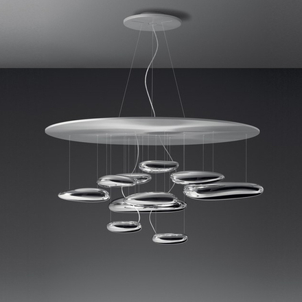 Pendant design lamp  Mercury by Artemide (8 lampshades)