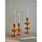 Подсвечник vivlend, 20 см, оранжевый