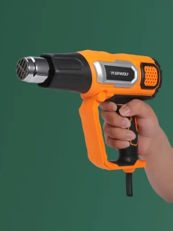 Фен строительный с регулировкой температуры Вихрь, с дисплеем, (2000 Вт, 60-600 градусов)