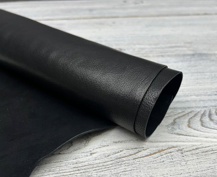 Brenta Nero (1,1-1,3 мм), цв. Черный, натуральная кожа козы