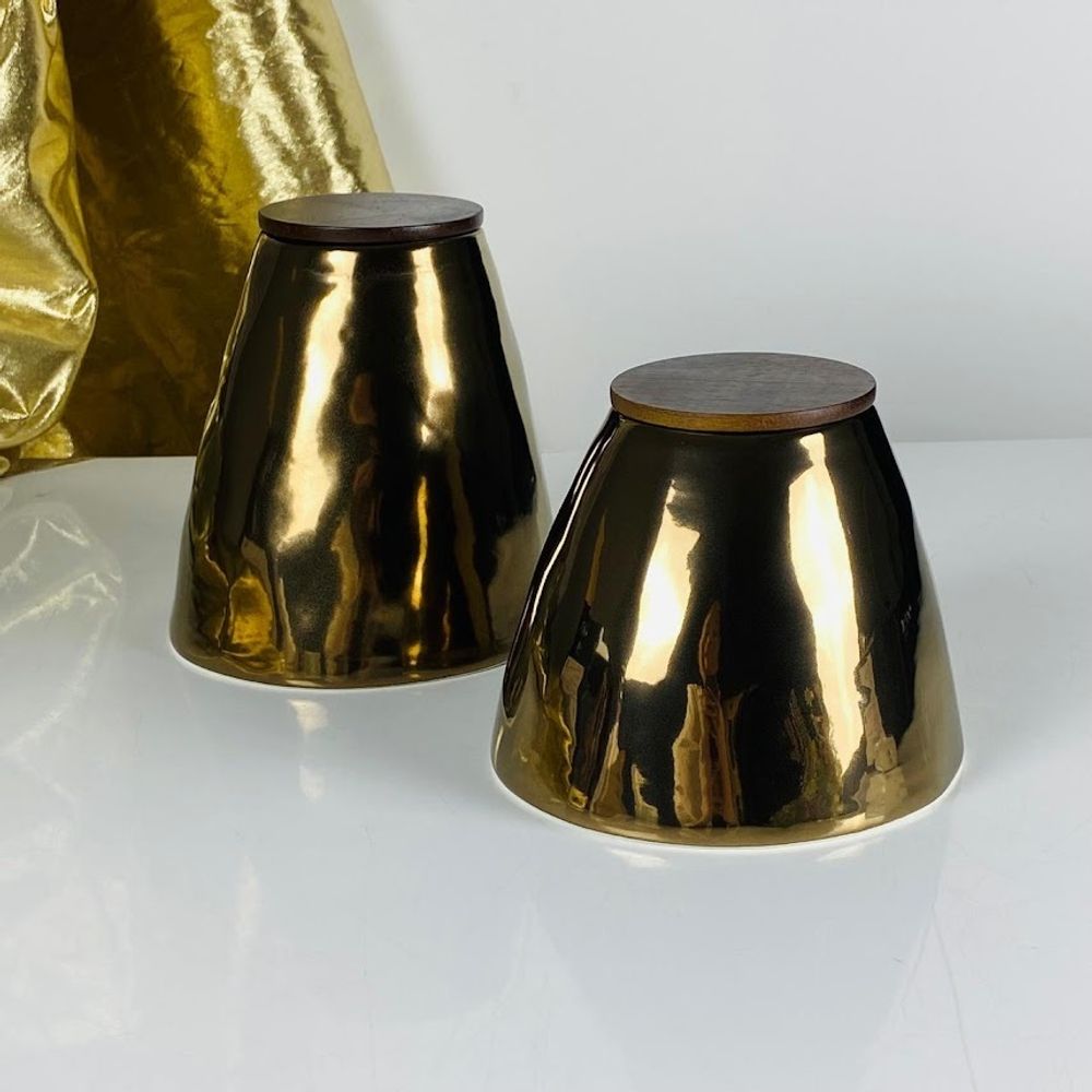 Lenardi 232-003 Набор из 2 банок 1200/900мл ВИНТАЖ в под.уп.(х6)Фарфор