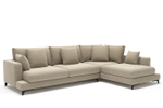 Oscar диван с терминальным углом рогожка бежевый