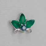 Royal Lily tops with Semi-Precious stones