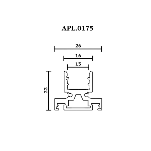 Шинопровод магнитный Aployt Magnetic track 48 APL.0175.00.200 2м