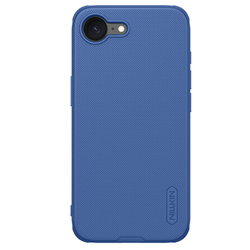 Усиленный чехол синего цвета от Nillkin для iPhone 16e, серия Super Frosted Shield Pro