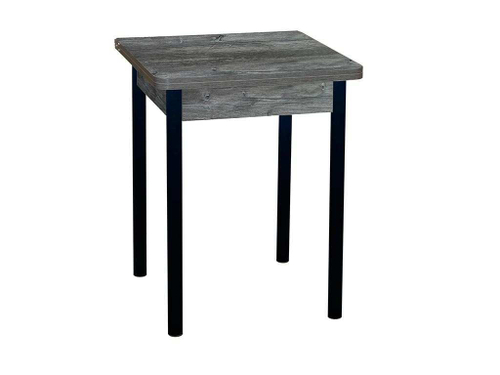 Эко 60х60 стол обеденный раскладной / пасадена/черный