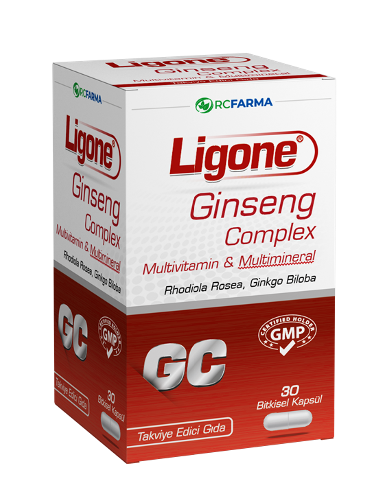 Комплекс женьшеня Ligone, 30 растительных капсул