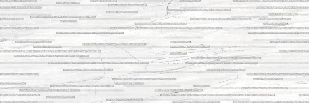 Декоративная плитка ALMA Ceramica DWU93SGP17R Singapore 30x90 серая / белая глянцевая под мозаику