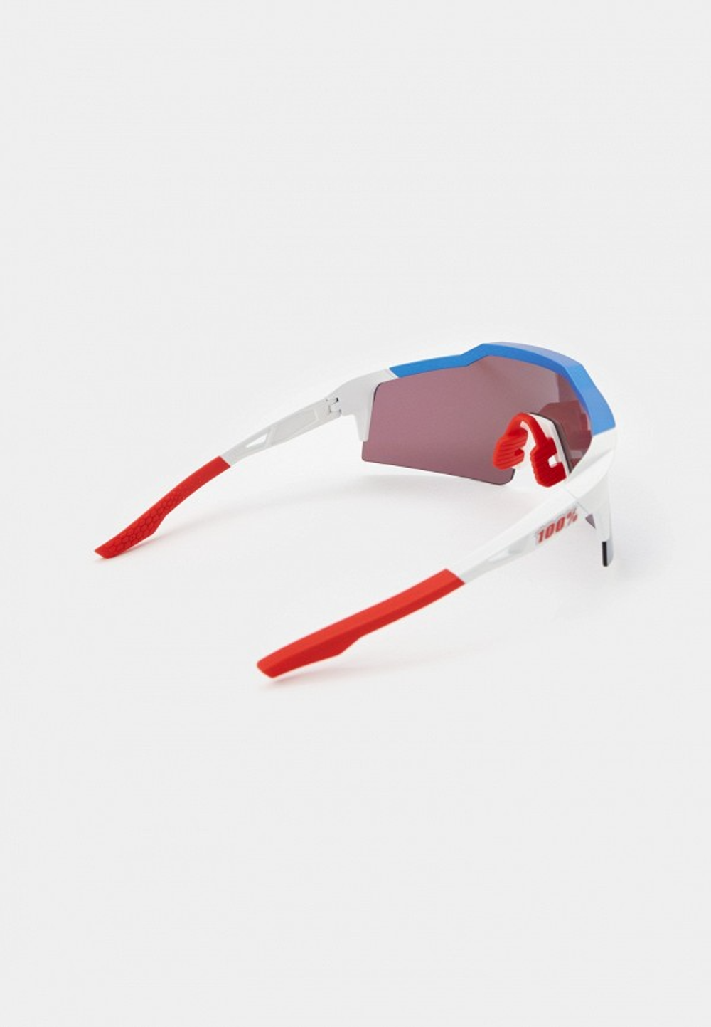 Спортивные очки с диоптриями 100% Speedcraft SL / Total Energies Team Matte White/ / Metallic HiPER Blue ML Mirror Lens