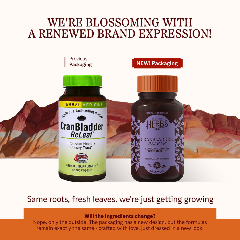 Herbs Etc., CranBladder ReLeaf®, 60 капсул