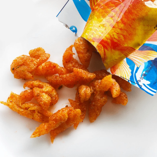 Снэк Jiang Fa с рыбным вкусом Zhong Along, 22гр (Китай)