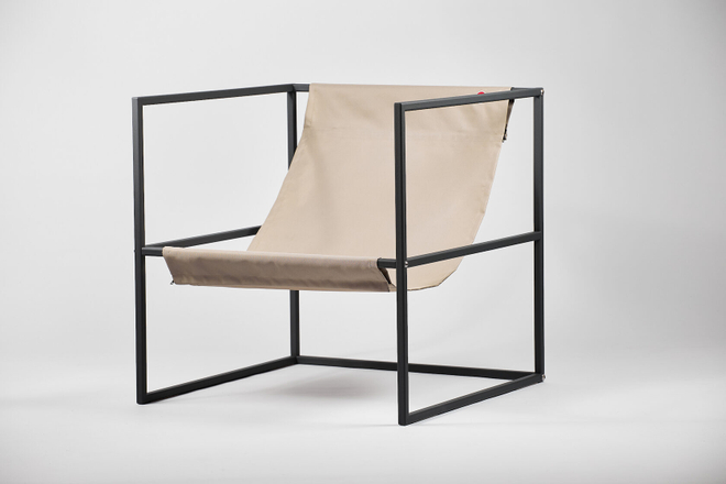 Уличное кресло TESS Outdoor Chair grey / olive beige textile (Up!Flame)