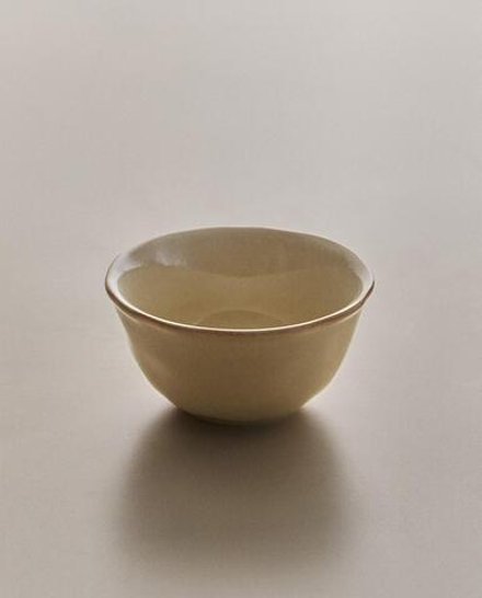 Zara Home миска из каменной керамики, цвет кремовый, 11.5 см
