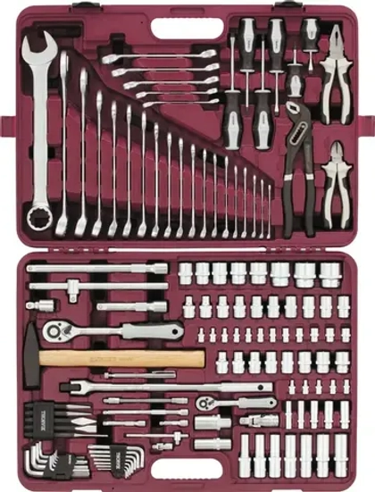 Thorvik UTS0127 Набор инструмента универсальный 1/4", 1/2"DR, 127 предметов
