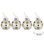 Шары новогодние ёлочные "Black&Gold", НАБОР 130 предметов, черный/золото, пластик, ЗОЛОТАЯ СКАЗКА, 592183