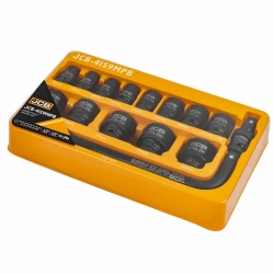 Головки ударные, набор 15пр., 1/2''(6гр.) JCB JCB-4159MPB