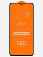 Защитное стекло для Samsung Galaxy A02/A02S/M02S/21D полный клей, черная рамка