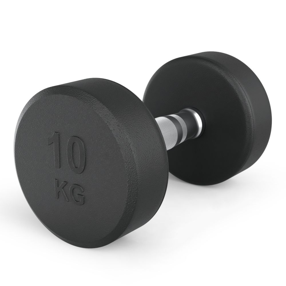 Гантель UNIX Fit PRO круглая обрезиненная 10 кг, 2 шт.